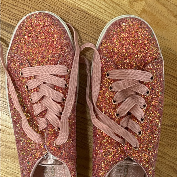 Skechers Pink Glitter Sneakers - Picture 2 of 8